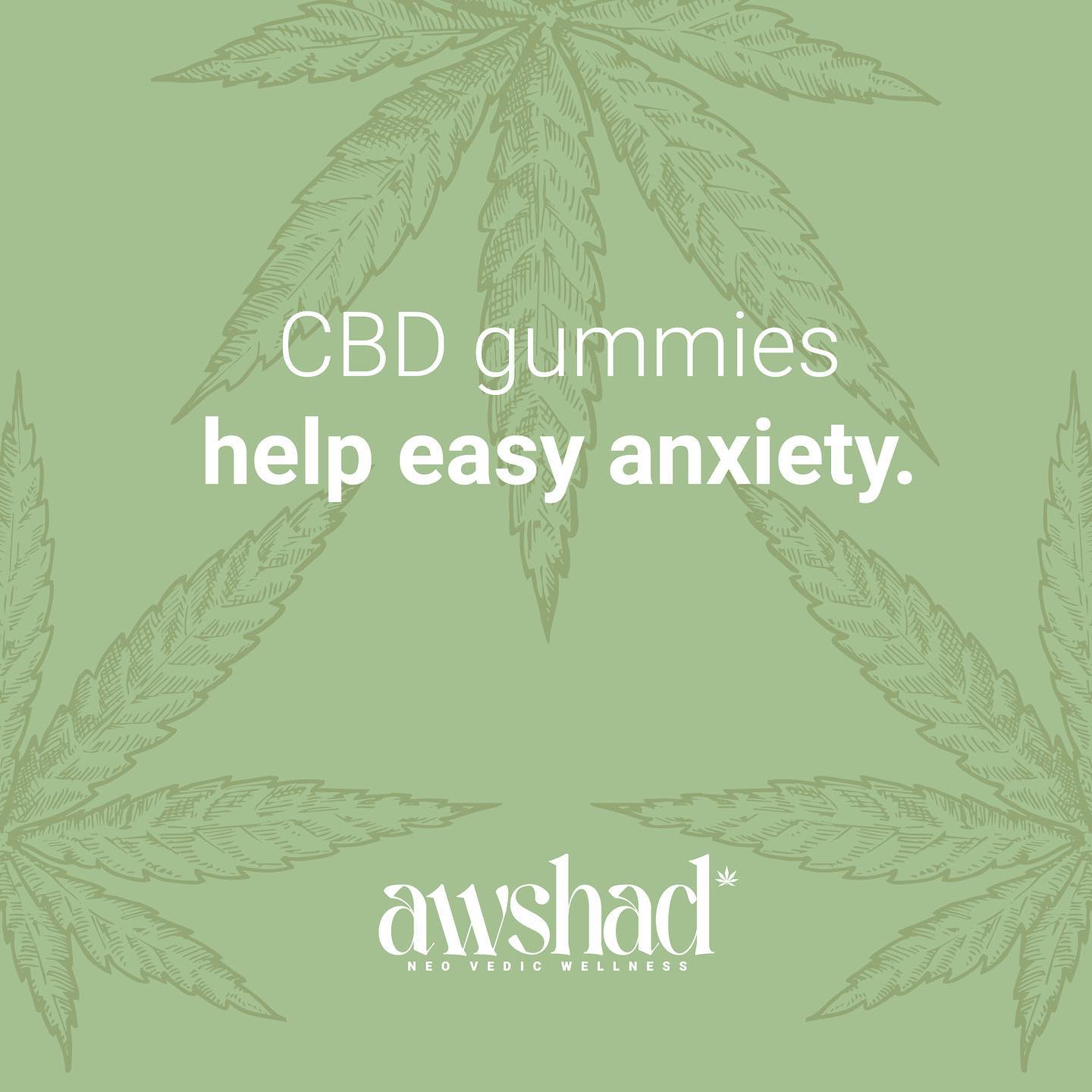 Wondering how else can our CBD gummies benefit you? We will give you another reason. Awshad's CBD gummies can help alleviate your anxiety and any other form of mental stress. 

It is believed that the best way to add them to your daily routine is by taking them in the morning as the
CBD present in the gummies passes through your digestive system and slowly gets absorbed by the bloodstream. 

The four forms of anxiety that CBD gummies can help you with are - 

👉🏼ADHD
👉🏼OCD 
👉🏼PTSD
👉🏼Panic attacks

Pick up your gummies on www.awshad.com today! 

#awshad #allnatural #hempbenefits #gummies  #wellness #sleepaid #cbdgummies #vijayaoil  #hempextract #hempproducts #insomnia #health #healthandwellness #healthy #immunity #heal #natural #naturalremedy #ordernow #care #love  #safe #doctor #ayurveda #healing #newproduct.